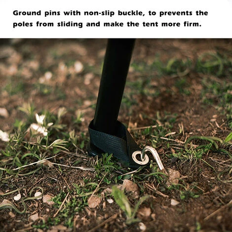 TANCYCO Tent Pole Tips Caps Canopy Rod Tops Cap Aluminium Alloy Band Thimble Camping Accessoires Tente Stake Thimble (Rouge, Ensemble) 5 TANCYCO Tent Pole Tips Caps Canopy Rod Tops Cap Aluminium Alloy Band Thimble Camping Accessoires Tente Stake Thimble (Rouge, Ensemble) – Image 3