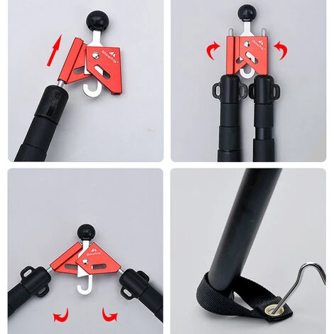 TANCYCO Tent Pole Tips Caps Canopy Rod Tops Cap Aluminium Alloy Band Thimble Camping Accessoires Tente Stake Thimble (Rouge, Ensemble) 6 TANCYCO Tent Pole Tips Caps Canopy Rod Tops Cap Aluminium Alloy Band Thimble Camping Accessoires Tente Stake Thimble (Rouge, Ensemble) – Image 4