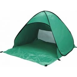 YIDOMDE Tente De Plage, Pop Up Baby Beach Beach Shade, UPF 50+ Tente Portable Instantanée Abri Solaire Pour 1-2 Personnes, Tente De Plage Automatique Pour Bébé Avec Sac De Transport (vert Foncé,pas De Rideau)150*165*110cm