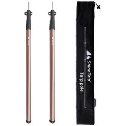 TANCYCO Tiges De Tente Télescopiques Légères En Alliage D'aluminium Réglables Pour Le Camping, La Randonnée, L'équipement De Camping En Plein Air (Champagne)