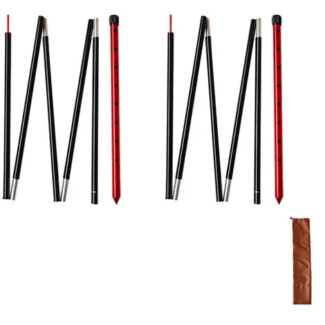 TANCYCO Poteau De Support De Tente Pliable Sections Multiples Poteaux De Tente De Camping En Alliage D'aluminium Pour Auvent De Porche Auvent Support De Pare-soleil 3 TANCYCO Poteau De Support De Tente Pliable Sections Multiples Poteaux De Tente De Camping En Alliage D'aluminium Pour Auvent De Porche Auvent Support De Pare-soleil