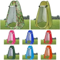 TANCYCO Tente Pop Up Vestiaire Tente Pliante Instantanée Avec Sac De Transport Douche Intimité Extérieure Bain Dressing Dressing Pour Plage Camping (Bleu Clair)