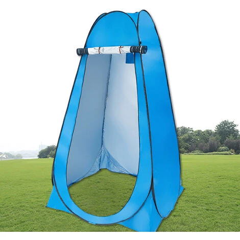 TANCYCO Tente Pop Up Vestiaire Tente Pliante Instantanée Avec Sac De Transport Douche Intimité Extérieure Bain Dressing Dressing Pour Plage Camping (Bleu Clair) 5 TANCYCO Tente Pop Up Vestiaire Tente Pliante Instantanée Avec Sac De Transport Douche Intimité Extérieure Bain Dressing Dressing Pour Plage Camping (Bleu Clair) – Image 3