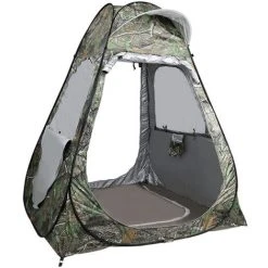 TANCYCO Tente De Camping En Plein Air Tente De Pêche Pop-up Tente De Protection UV Abri De Pluie Instantané Automatique Pour Camping En Plein Air Vélo Randonnée Plage Avec Sac De Transport (Camouflage, 150*150*190cm)