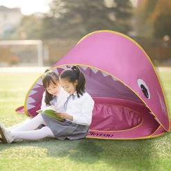 TANCYCO Tente Pop-up Pour Enfants Avec Piscine Tente De Jeu Amusante Pliante Tente De Terrain De Jeu Pour Enfants Tente Instantanée Automatique Pour Garçons Et Filles Tente De Plage Pour Bébé Pour Camping, Plage, Arrière-cour (rose) -Pergola Soldes 66645890 3