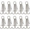 TANCYCO Lot De 10 Ancres D'auvent De Tente En Alliage D'aluminium Avec Mousqueton Pour Camping, Pêche, Randonnée (argent) 1 TANCYCO Lot De 10 Ancres D'auvent De Tente En Alliage D'aluminium Avec Mousqueton Pour Camping, Pêche, Randonnée (argent) -Pergola Soldes 66645894 1