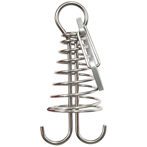 TANCYCO Lot De 10 Ancres D'auvent De Tente En Alliage D'aluminium Avec Mousqueton Pour Camping, Pêche, Randonnée (argent) 4 TANCYCO Lot De 10 Ancres D'auvent De Tente En Alliage D'aluminium Avec Mousqueton Pour Camping, Pêche, Randonnée (argent) – Image 2