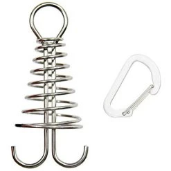 TANCYCO Lot De 10 Ancres D'auvent De Tente En Alliage D'aluminium Avec Mousqueton Pour Camping, Pêche, Randonnée (argent) 9 TANCYCO Lot De 10 Ancres D'auvent De Tente En Alliage D'aluminium Avec Mousqueton Pour Camping, Pêche, Randonnée (argent) -Pergola Soldes 66645894 3