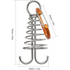 TANCYCO Lot De 10 Ancres D'auvent De Tente En Alliage D'aluminium Avec Mousqueton Pour Camping, Pêche, Randonnée (argent) 10 TANCYCO Lot De 10 Ancres D'auvent De Tente En Alliage D'aluminium Avec Mousqueton Pour Camping, Pêche, Randonnée (argent) -Pergola Soldes 66645894 4
