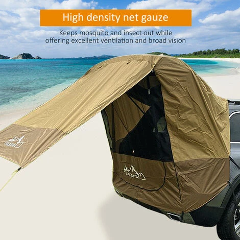 TANCYCO Tente De Voiture étanche Extérieur Auvent De Voiture Abri Soleil Pliant Camping Auvent Ultraléger Plage Pare-soleil Tente De Voiture Robuste Pour Camping Voyage Famille Activités De Plein Air (marron-3) 7 TANCYCO Tente De Voiture étanche Extérieur Auvent De Voiture Abri Soleil Pliant Camping Auvent Ultraléger Plage Pare-soleil Tente De Voiture Robuste Pour Camping Voyage Famille Activités De Plein Air (marron-3) – Image 5
