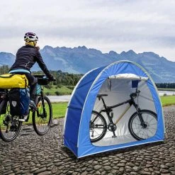 TANCYCO Abri De Rangement Extérieur étanche Pour Vélos, Tente De Vélo Robuste, Gain De Place, Housse De Rangement Pour Outils De Jardin, Sac à Dos, Abri (bleu) -Pergola Soldes 66645945 2