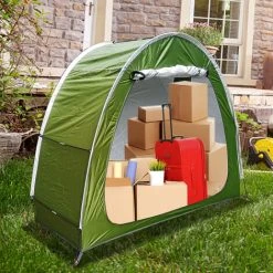 TANCYCO Abri De Rangement Extérieur étanche Pour Vélos, Tente De Vélo Robuste, Gain De Place, Housse De Rangement Pour Outils De Jardin, Sac à Dos, Abri (bleu) -Pergola Soldes 66645945 4