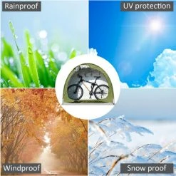 TANCYCO Abri De Rangement Extérieur étanche Pour Vélos, Tente De Vélo Robuste, Gain De Place, Housse De Rangement Pour Outils De Jardin, Sac à Dos, Abri (bleu) -Pergola Soldes 66645945 5