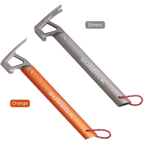 TANCYCO Marteau De Tente De Camping En Plein Air En Acier Inoxydable Extracteur De Clous De Tente Accessoire De Piquet De Tente (orange) 5 TANCYCO Marteau De Tente De Camping En Plein Air En Acier Inoxydable Extracteur De Clous De Tente Accessoire De Piquet De Tente (orange) – Image 3