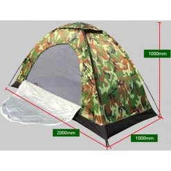 TANCYCO Tente De Camping En Plein Air Tente Portable Résistante à L'eau Tente Pour Personne Seule Avec Porte En Maille Et Fenêtre Sac De Transport Pour Camping Randonnée Pêche En Intérieur -Pergola Soldes 66645960 3