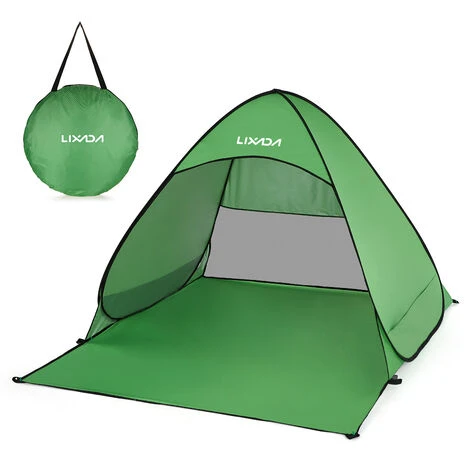 TANCYCO Tente De Plage Automatique Instantanée Pop Up Légère Protection UV Extérieure Camping Tente De Pêche Cabana Abri Soleil (vert) 3 TANCYCO Tente De Plage Automatique Instantanée Pop Up Légère Protection UV Extérieure Camping Tente De Pêche Cabana Abri Soleil (vert)