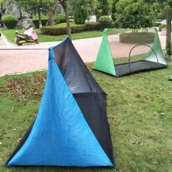 TANCYCO Tente En Maille Breeze Tente Anti-moustiques Tente En Maille Pour 2 Personnes Pour Le Camping En Plein Air, La Randonnée, La Plage, Le Parc Arrière (bleu) -Pergola Soldes 66805933 5