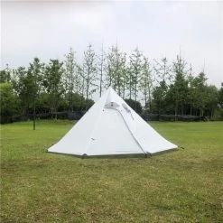 TANCYCO Tente Pyramide Ultralight 3 4 Personnes Tente Sac à Dos Tente Imperméable 4 Saisons (Blanc) -Pergola Soldes 66805977 2