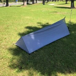 TANCYCO Tente De Randonnée Camping En Plein Air Sac De Couchage Tente Légère Pour Personne Seule Avec Filet (Blanc-gris) -Pergola Soldes 66806000 5