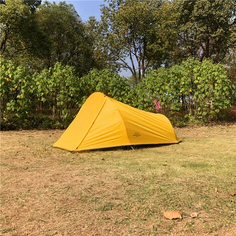 TANCYCO Tente De Camping 2 Personnes Tente Extérieure Pour Camping Vélo Randonnée Muntaineering Plage (jaune) 4 TANCYCO Tente De Camping 2 Personnes Tente Extérieure Pour Camping Vélo Randonnée Muntaineering Plage (jaune) – Image 2