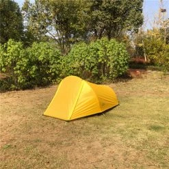 TANCYCO Tente De Camping 2 Personnes Tente Extérieure Pour Camping Vélo Randonnée Muntaineering Plage (jaune) 9 TANCYCO Tente De Camping 2 Personnes Tente Extérieure Pour Camping Vélo Randonnée Muntaineering Plage (jaune) -Pergola Soldes 66806003 3