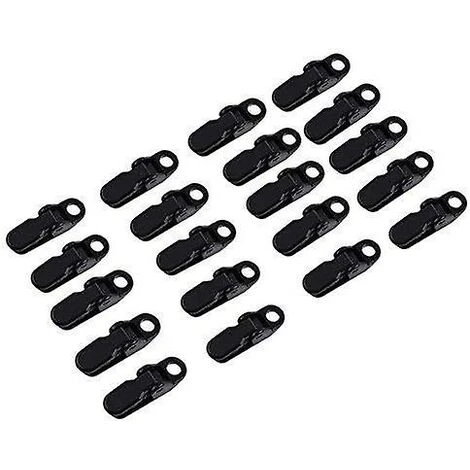 Cisea 20 Pièces Noir Bâche Clip Ensemble Tente S'enclenche Camping Auvent Auvent Pince Clips Tente Serrer Pour Les Activités De Plein Air 3 Cisea 20 Pièces Noir Bâche Clip Ensemble Tente S'enclenche Camping Auvent Auvent Pince Clips Tente Serrer Pour Les Activités De Plein Air