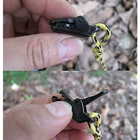 Cisea 20 Pièces Noir Bâche Clip Ensemble Tente S'enclenche Camping Auvent Auvent Pince Clips Tente Serrer Pour Les Activités De Plein Air 6 Cisea 20 Pièces Noir Bâche Clip Ensemble Tente S'enclenche Camping Auvent Auvent Pince Clips Tente Serrer Pour Les Activités De Plein Air – Image 4
