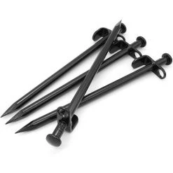 Piquets De Tente De 20 Cm, 6 Piquets De Tente Très Résistants En Acier Au Carbone Avec Crochet Et Trou Pour Le Camping/auvent/bâche/filet De Jardin/auvent,Yeurié -Pergola Soldes 66809585 3