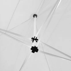 TECTAKE Tonnelle De Jardin Terrasse Pliante Autoportée Réglable 3 X 3 M Structure En Aluminium à 2 Parois Blanc + Sac De Transport - Blanc -Pergola Soldes 66851405 5