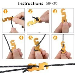 OCXIN Corde Paracorde Réfléchissante De 4M Avec Tendeur De Corde Pour Le Camping De Bâche De Tente 9 OCXIN Corde Paracorde Réfléchissante De 4M Avec Tendeur De Corde Pour Le Camping De Bâche De Tente -Pergola Soldes 66859593 3