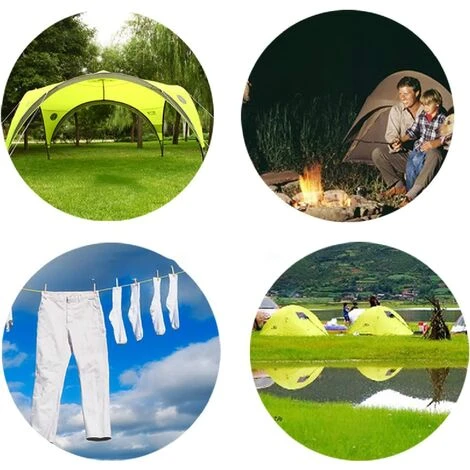 OCXIN Corde Paracorde Réfléchissante De 4M Avec Tendeur De Corde Pour Le Camping De Bâche De Tente 7 OCXIN Corde Paracorde Réfléchissante De 4M Avec Tendeur De Corde Pour Le Camping De Bâche De Tente – Image 5