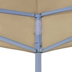 LES TENDANCES Toit De Tente De Réception 4x3 M Beige 270 G/m² -Pergola Soldes 66897830 5