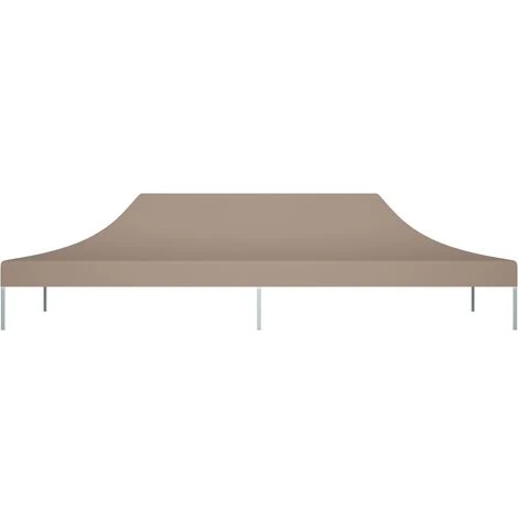 LES TENDANCES Toit De Tente De Réception 6x3 M Taupe 270 G/m² 5 LES TENDANCES Toit De Tente De Réception 6x3 M Taupe 270 G/m² – Image 3