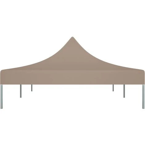 LES TENDANCES Toit De Tente De Réception 6x3 M Taupe 270 G/m² 6 LES TENDANCES Toit De Tente De Réception 6x3 M Taupe 270 G/m² – Image 4