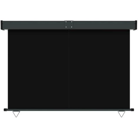 LES TENDANCES Auvent Latéral De Balcon 160x250 Cm Noir 7 LES TENDANCES Auvent Latéral De Balcon 160x250 Cm Noir – Image 5