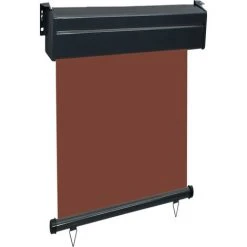 LES TENDANCES Auvent Latéral De Balcon 60x250 Cm Marron 9 LES TENDANCES Auvent Latéral De Balcon 60x250 Cm Marron -Pergola Soldes 66905136 3