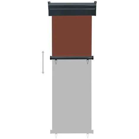 LES TENDANCES Auvent Latéral De Balcon 60x250 Cm Marron 7 LES TENDANCES Auvent Latéral De Balcon 60x250 Cm Marron – Image 5