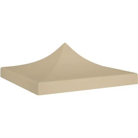 LES TENDANCES Toit De Tente De Réception 3x3 M Beige 270 G/m² 3 LES TENDANCES Toit De Tente De Réception 3x3 M Beige 270 G/m²