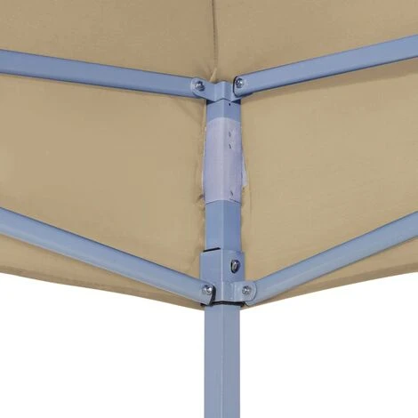 LES TENDANCES Toit De Tente De Réception 3x3 M Beige 270 G/m² 6 LES TENDANCES Toit De Tente De Réception 3x3 M Beige 270 G/m² – Image 4