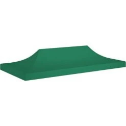 LES TENDANCES Toit De Tente De Réception 6x3 M Vert 270 G/m²