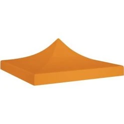 LES TENDANCES Toit De Tente De Réception 3x3 M Orange 270 G/m²