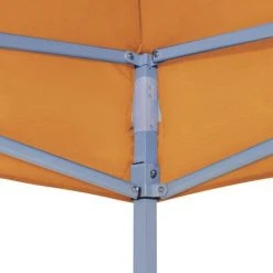 LES TENDANCES Toit De Tente De Réception 3x3 M Orange 270 G/m² -Pergola Soldes 66924391 4