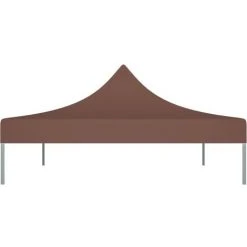 LES TENDANCES Toit De Tente De Réception 4,5x3 M Marron 270 G/m² -Pergola Soldes 66924397 4
