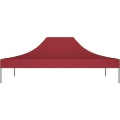 LES TENDANCES Toit De Tente De Réception 4x3 M Bordeaux 270 G/m² -Pergola Soldes 66924407 3