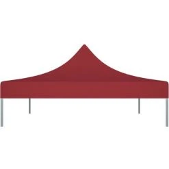 LES TENDANCES Toit De Tente De Réception 4x3 M Bordeaux 270 G/m² -Pergola Soldes 66924407 4