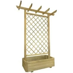 LES TENDANCES Jardinière Pergola 162 X 56 X 204 Cm Bois