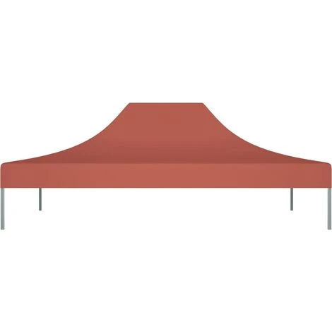 LES TENDANCES Toit De Tente De Réception 4,5x3 M Terre Cuite 270 G/m² 5 LES TENDANCES Toit De Tente De Réception 4,5x3 M Terre Cuite 270 G/m² – Image 3