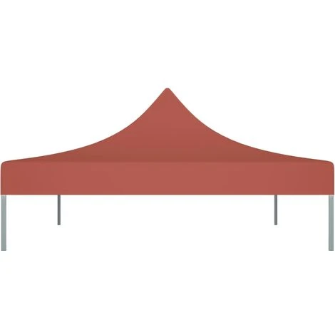 LES TENDANCES Toit De Tente De Réception 4,5x3 M Terre Cuite 270 G/m² 6 LES TENDANCES Toit De Tente De Réception 4,5x3 M Terre Cuite 270 G/m² – Image 4