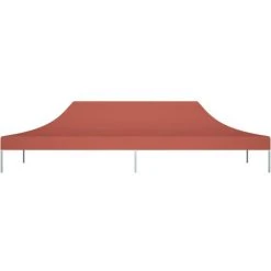 LES TENDANCES Toit De Tente De Réception 6x3 M Terre Cuite 270 G/m² -Pergola Soldes 66925119 3