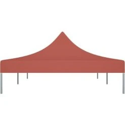 LES TENDANCES Toit De Tente De Réception 6x3 M Terre Cuite 270 G/m² -Pergola Soldes 66925119 4